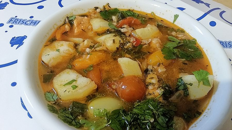 Bouillabaisse mit Kartoffeln